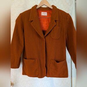 PENDLETON Wool Petite Rust Brown Jacket‎